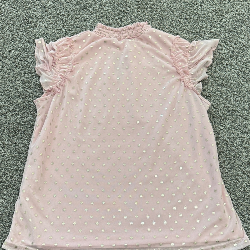 Pink Ruffled Ladies Top - Picture 3 of 3